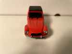 Citroën Dyane rout an schwaarz Dack - Norev (an der Blister)