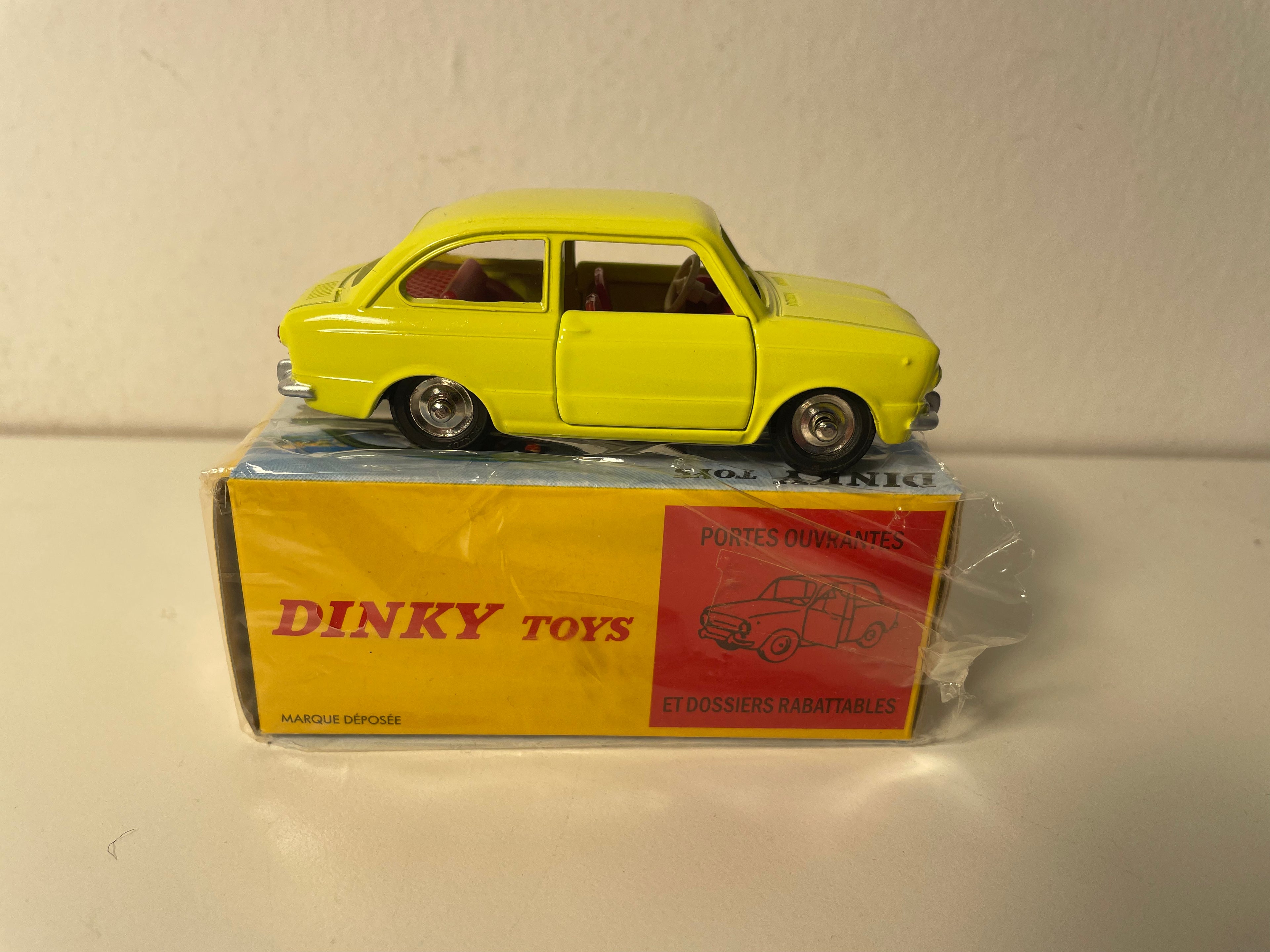Fiat 850 amarillo Dinky-Toys (ediciones Atlas) - N°509