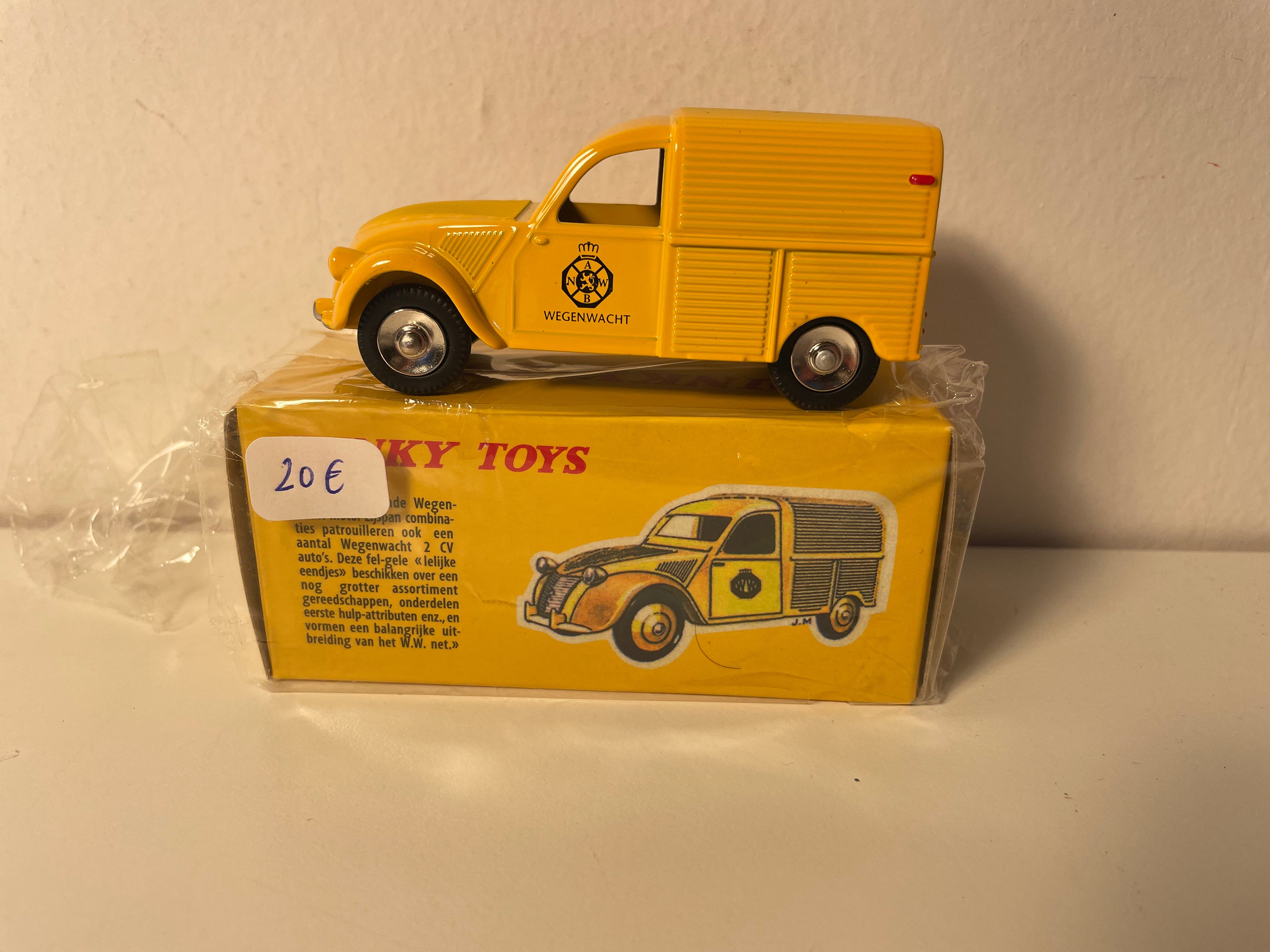 Citroën 2 CV jaune Wegenwacht (Stroumshëllef) Dinky-Toys (Atlas Editioun) - N°562 H