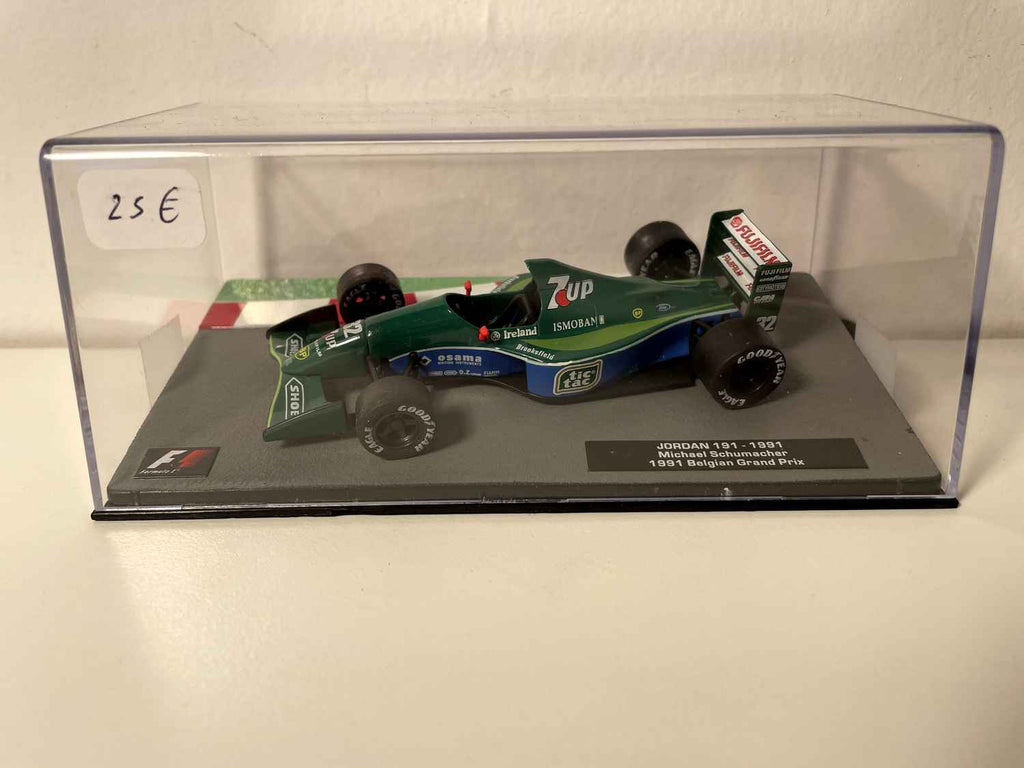 Jordan 191 gréng an gréng Nummer 32 - Formel 1 - Grand Prix vu Belgium 1991