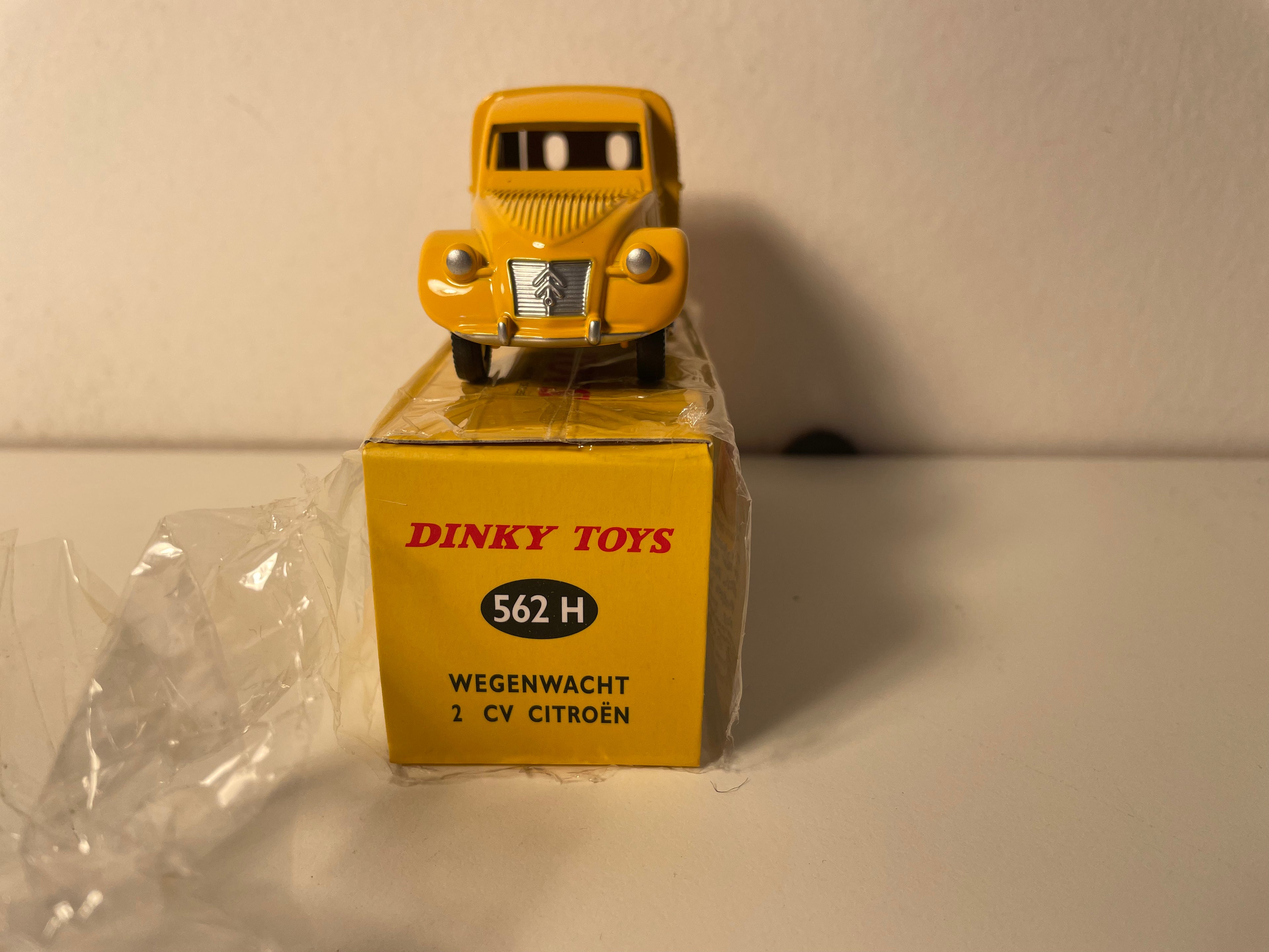 Citroën 2 CV jaune Wegenwacht (Stroumshëllef) Dinky-Toys (Atlas Editioun) - N°562 H