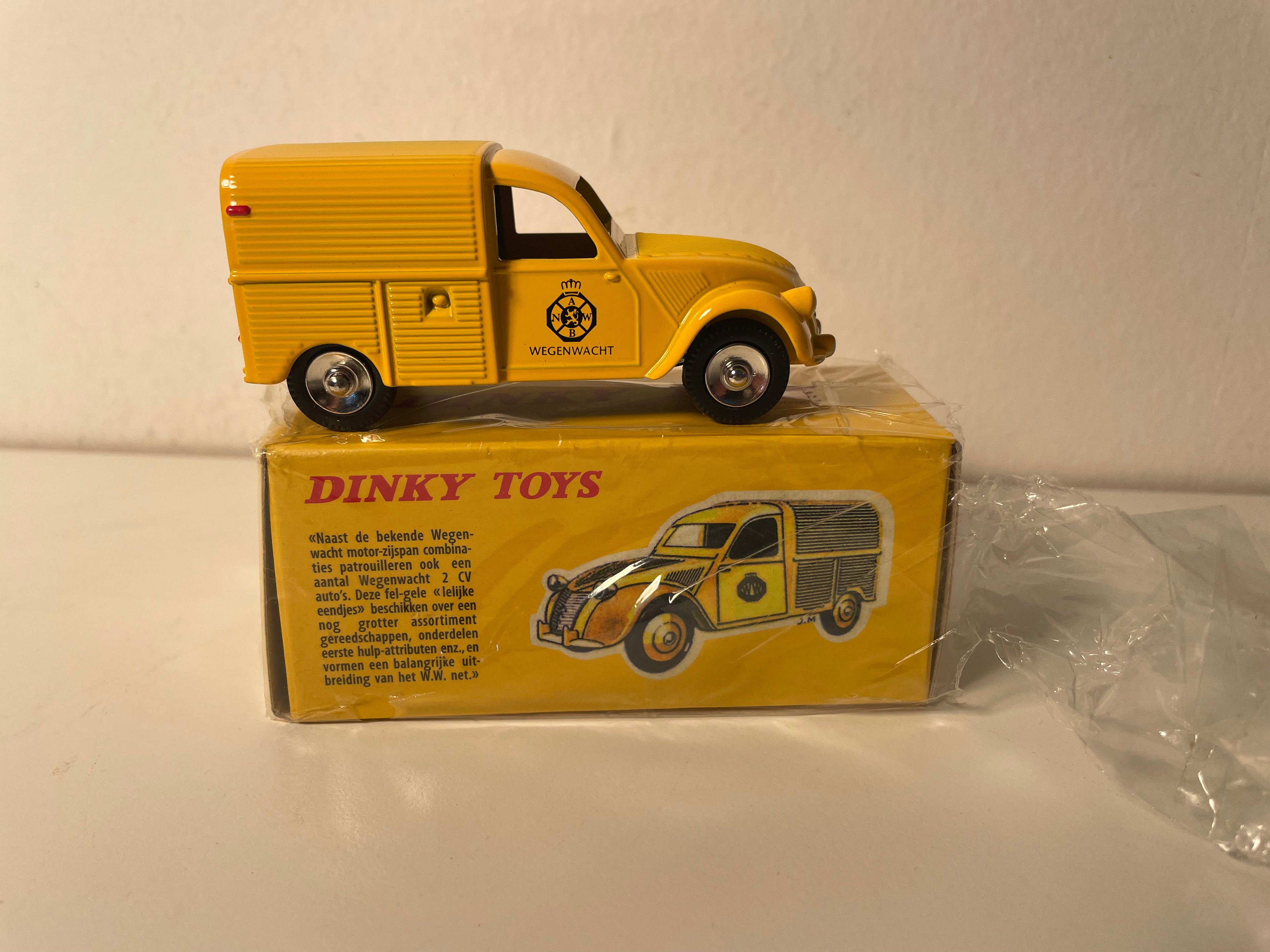 Citroën 2 CV jaune Wegenwacht (Stroumshëllef) Dinky-Toys (Atlas Editioun) - N°562 H