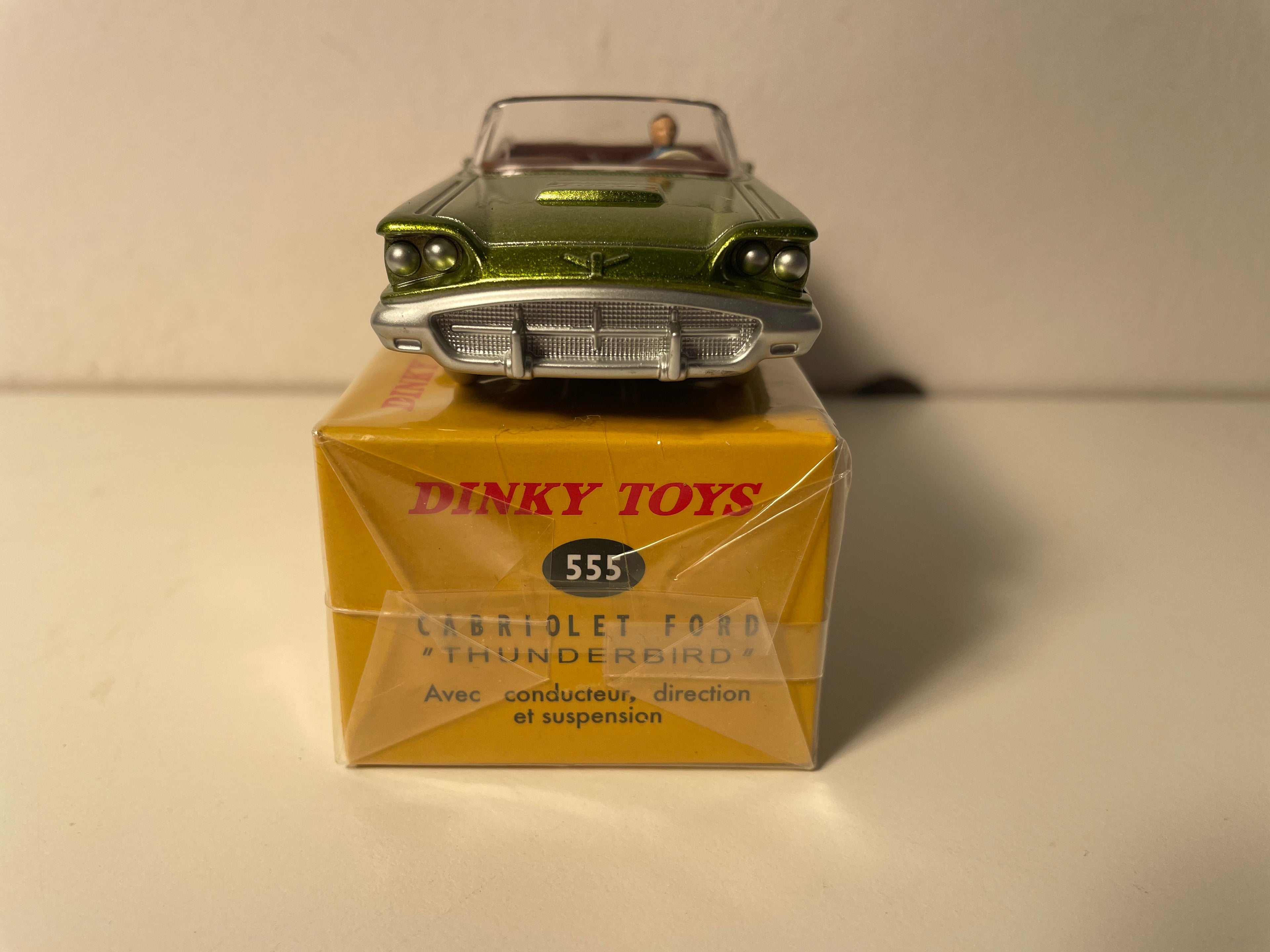 Ford Thunderbird green convertible Dinky-Toys (Editions Atlas)