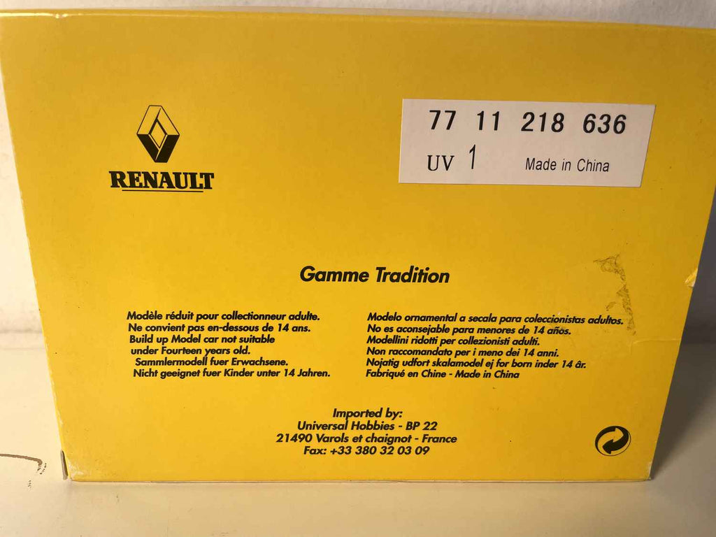 Renault Dauphine jasno żółty/beżowy (coffret boite rectangle) - Universal Hobbies