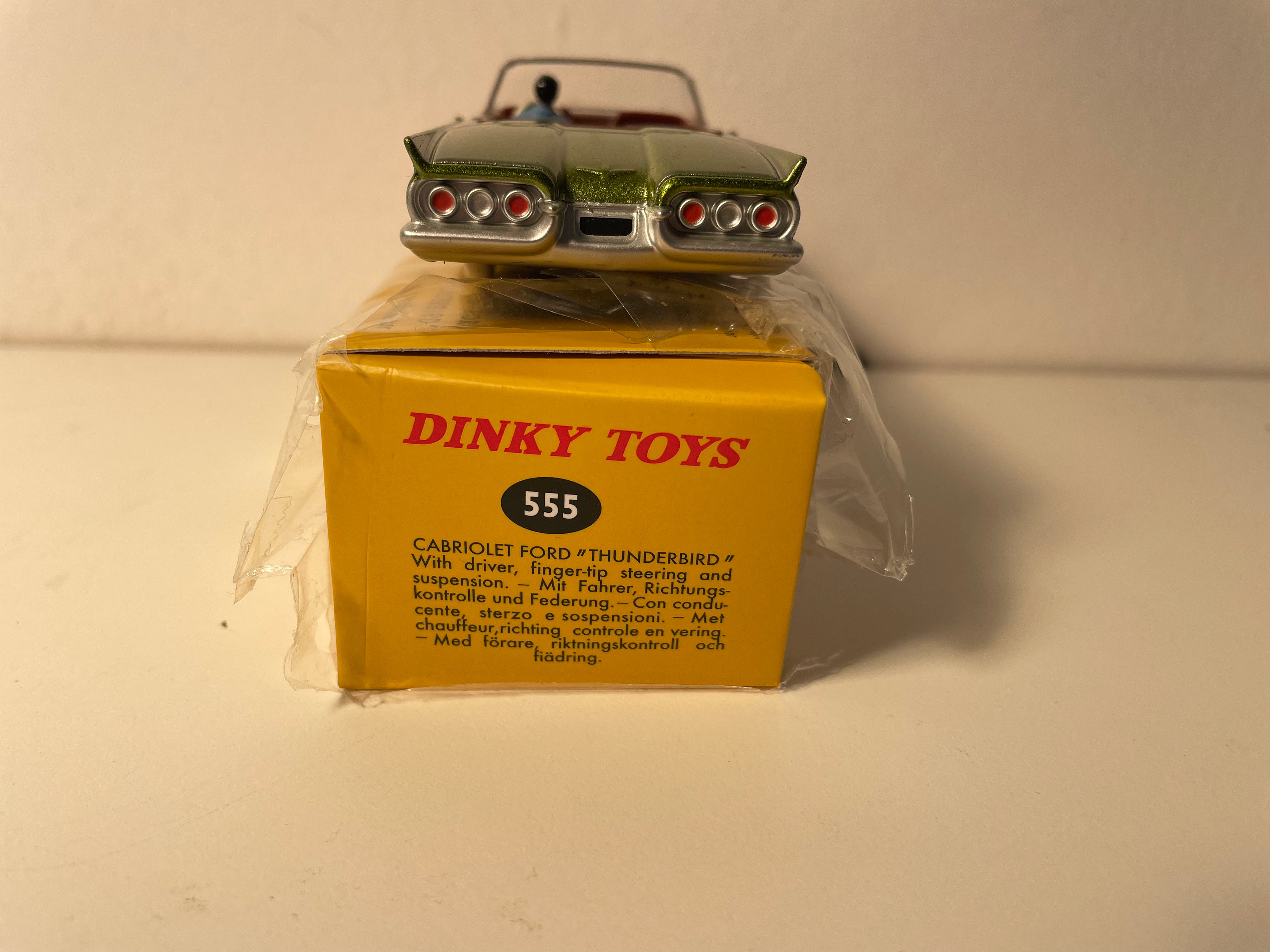 Ford Thunderbird green convertible Dinky-Toys (Editions Atlas)
