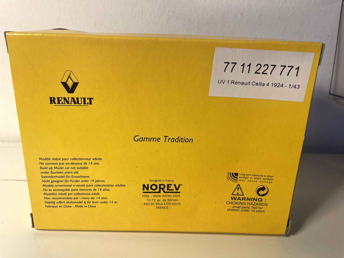 Renault Celtaquatre beżowy i czarny z 1934 roku (pudełko prostokątne) - NOREV