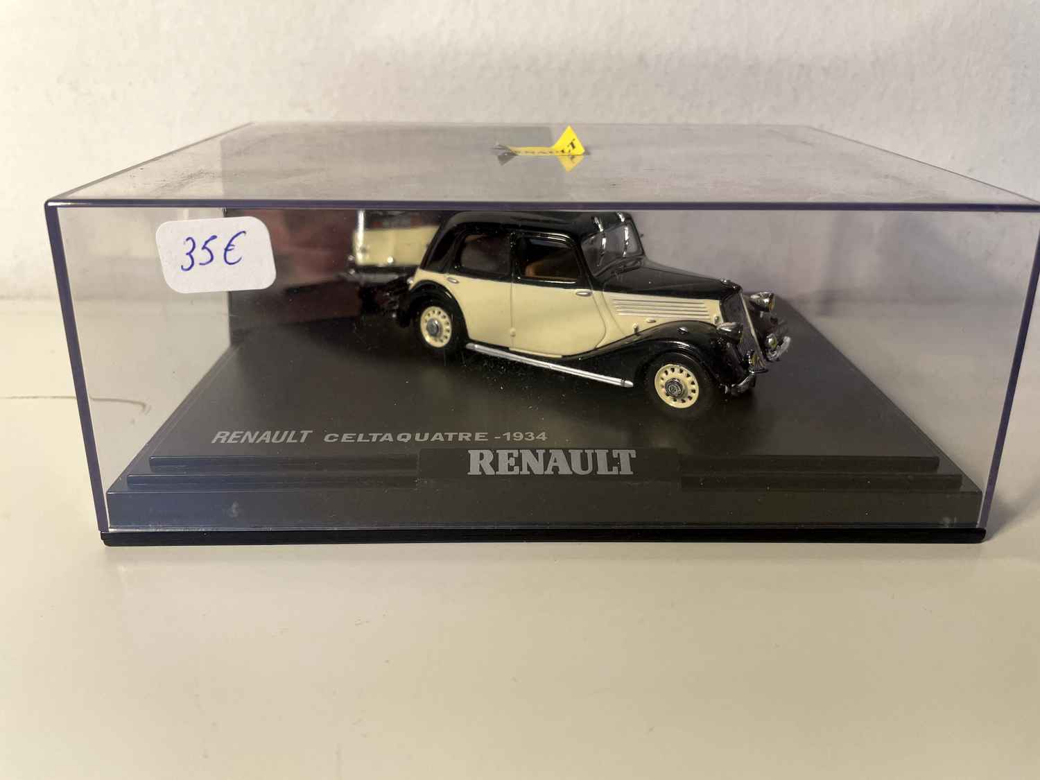 Renault Celtaquatre beżowy i czarny z 1934 roku (pudełko prostokątne) - NOREV
