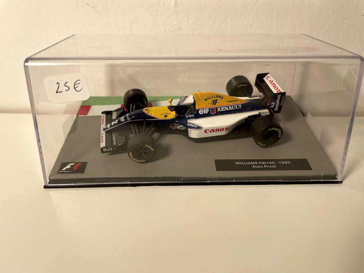 Williams FW15C azul, amarillo y blanco número 2 de 1993 (Fórmula 1)