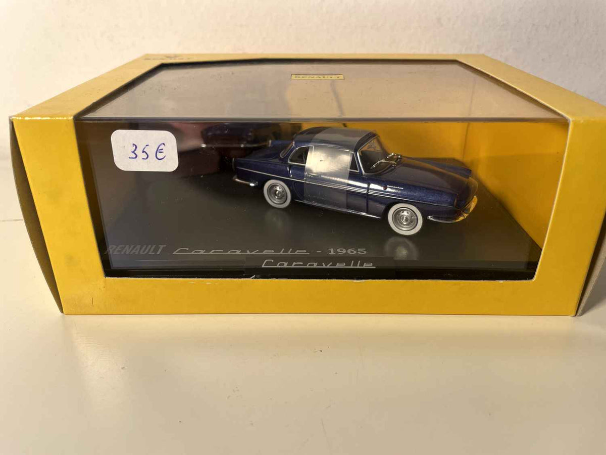 Renault Caravelle donkerblauw van 1965 (rechthoekige doosset) - NOREV