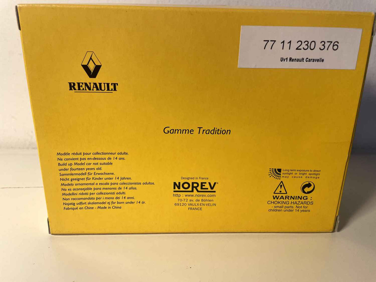 Renault Caravelle donkerblauw van 1965 (rechthoekige doosset) - NOREV