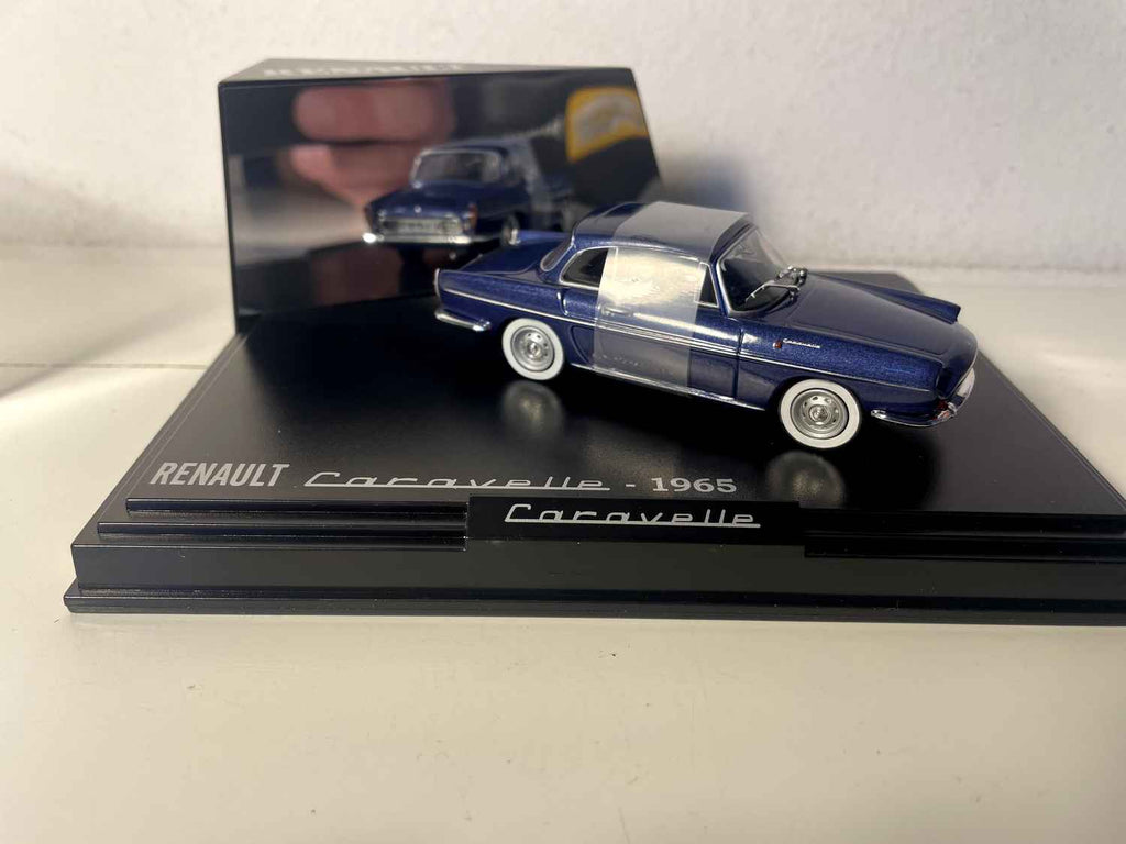 Renault Caravelle donkerblauw van 1965 (rechthoekige doosset) - NOREV