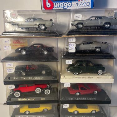 Voitures américaines (lot de 11 voitures)