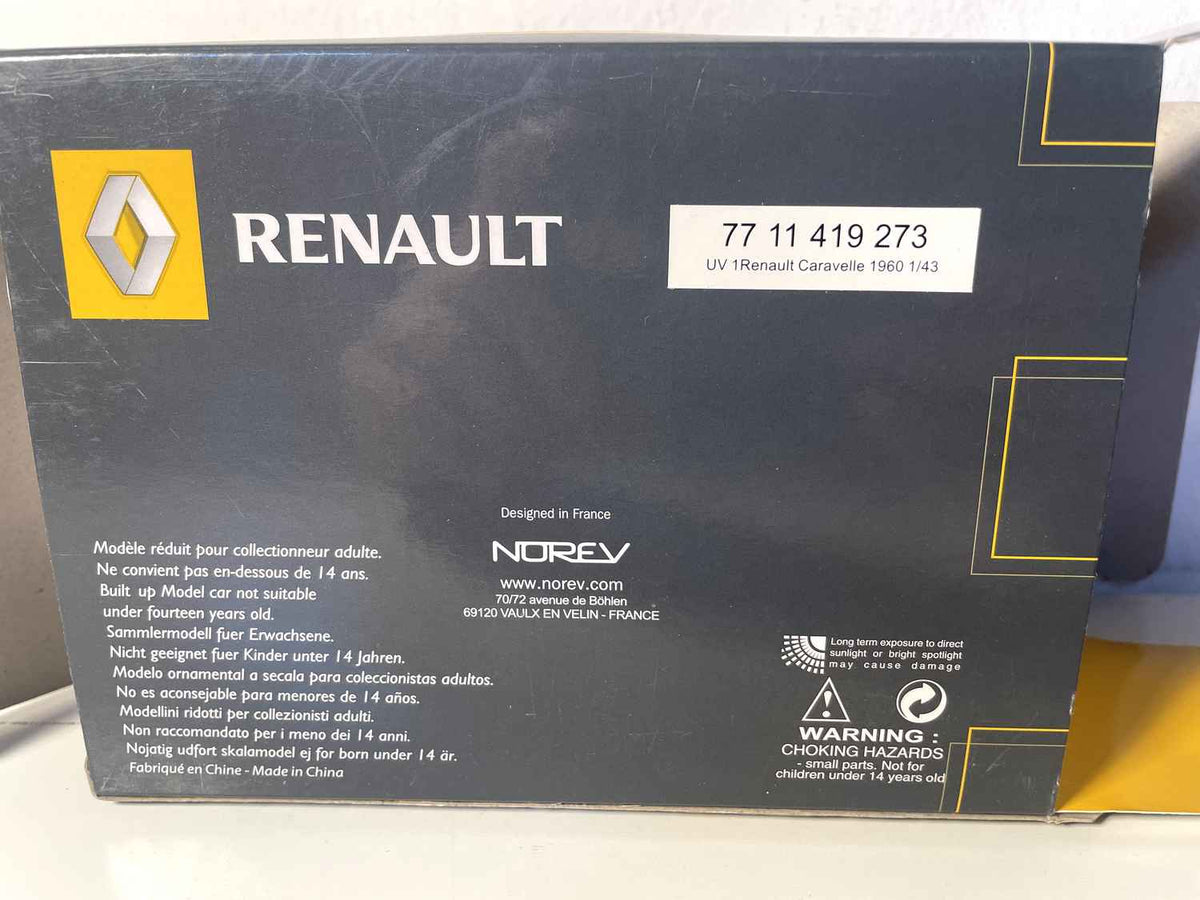 Renault Caravelle gris (coffret boite rectangle) - NOREV