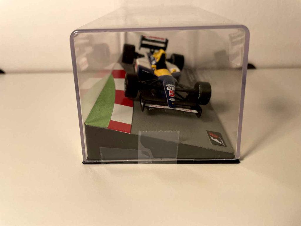 Williams FW14B bleue, blanche et jaune numéro 5 de 1992 - Formule 1 - Nigel Mansell