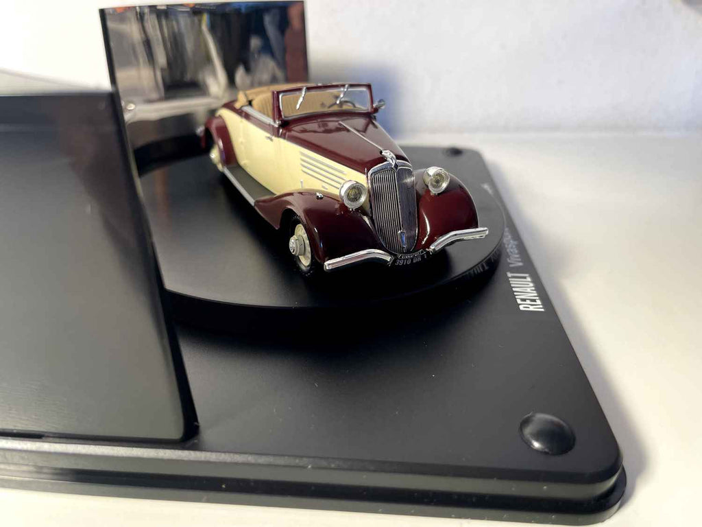 Renault Vivasport cabriolet bordowy i beżowy z 1934 roku (coffret boite rectangle)