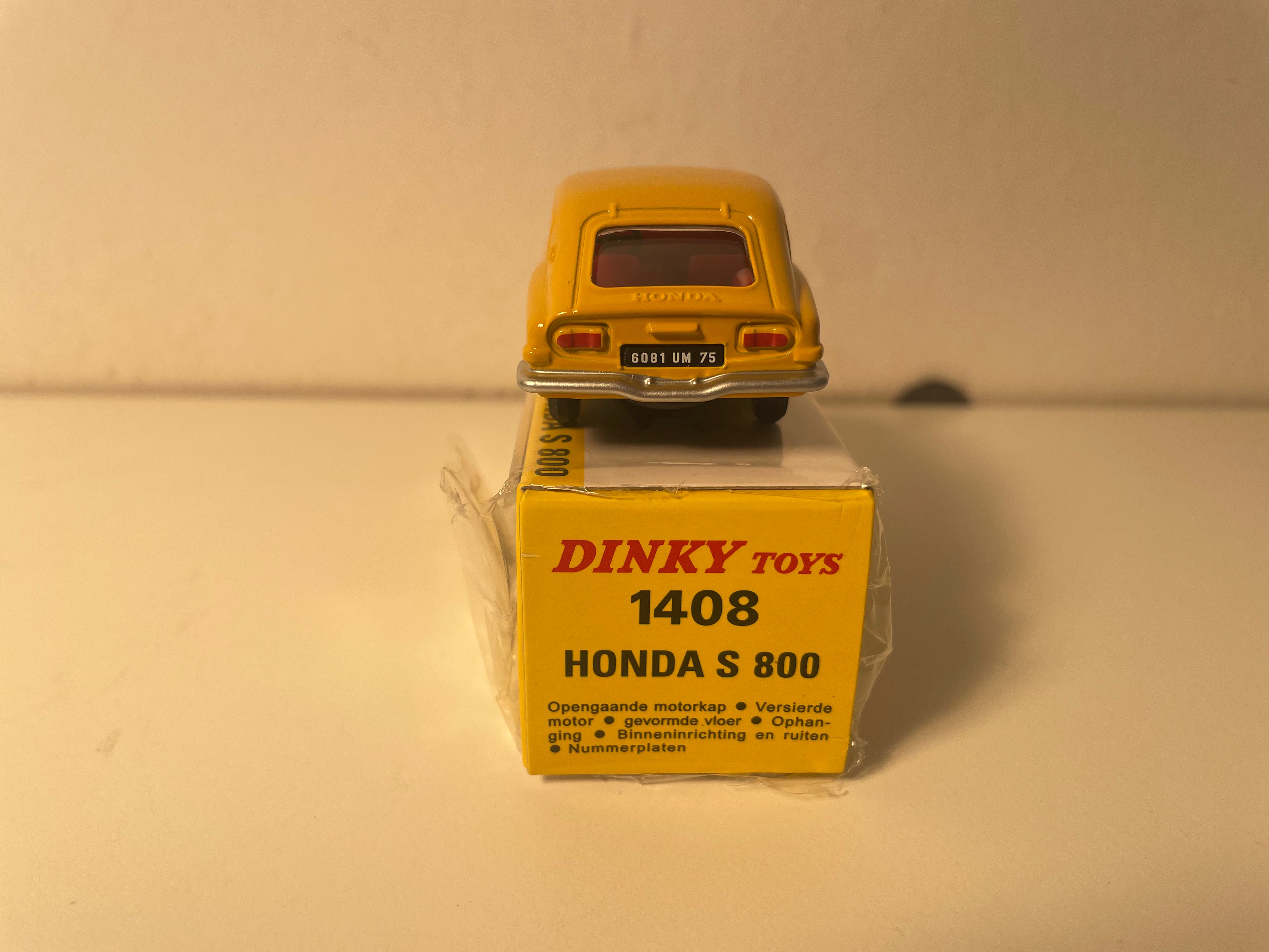 Honda S800 giel Dinky-Toys (Atlas Editioun) - N°1408