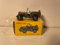 Jeep Hotchkiss Willys militar verde oscuro Dinky-Toys (ediciones Atlas) - N°80 B