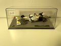 Brawn GP 01 blanche, noire et jaune numéro 22 de 2009 - Formule 1 - Jenson Button