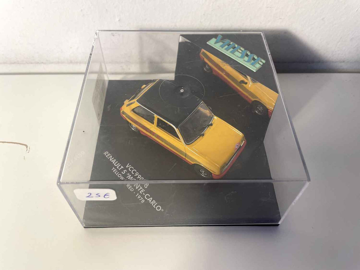Renault 5 "Monté-Carlo" giel-orangé a roude vum 1978 - VITESSE Referenz VCC99058