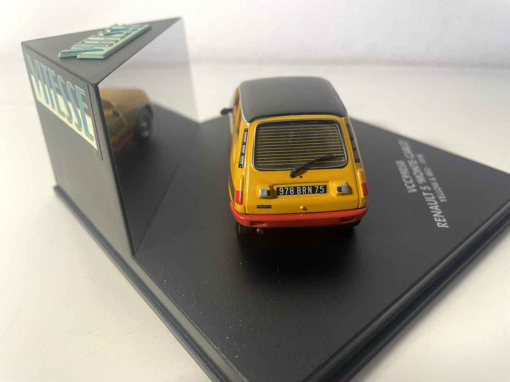 Renault 5 "Monté-Carlo" giel-orangé a roude vum 1978 - VITESSE Referenz VCC99058