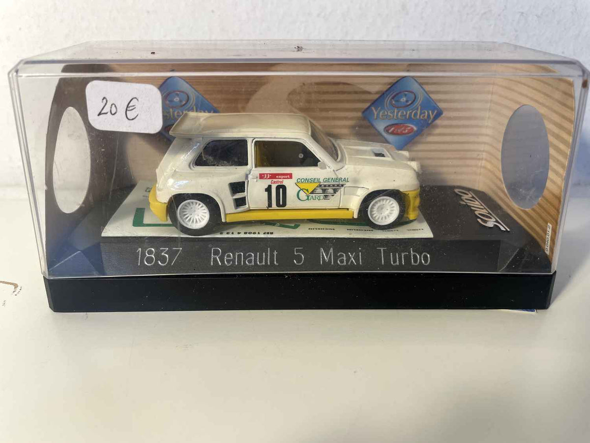 Renault 5 Maxi Turbo biały i żółty numer 10 - Solido numer referencyjny 1837