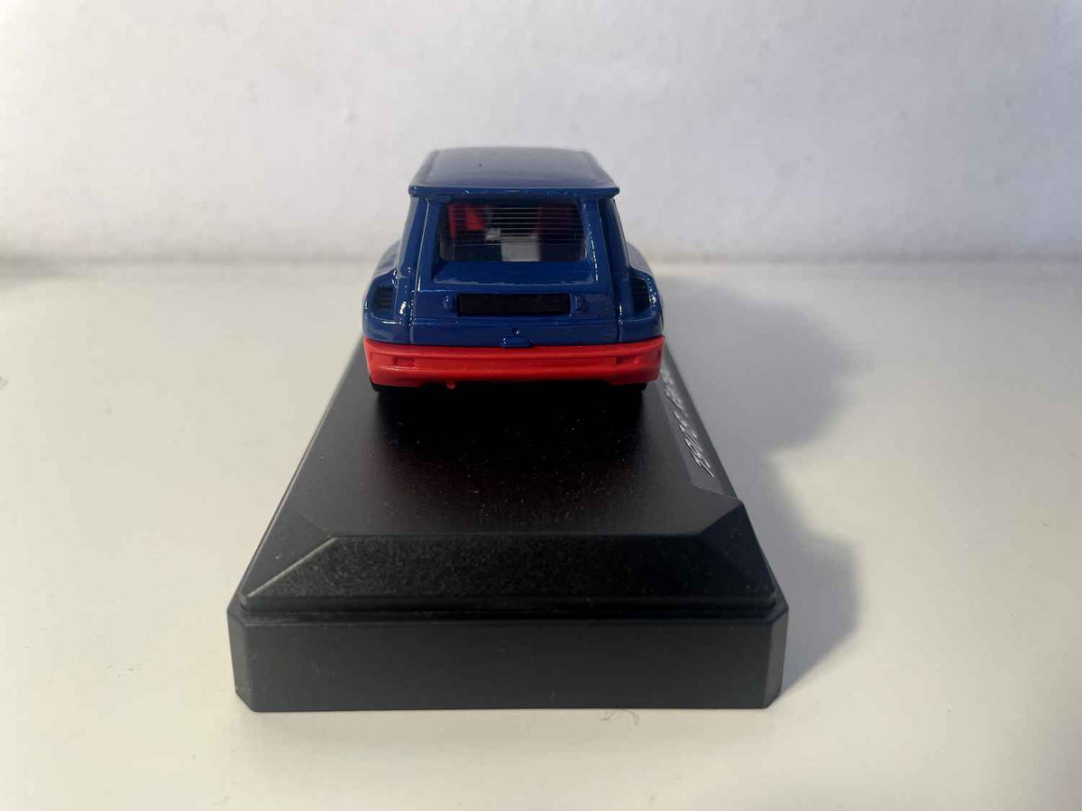 Renault 5 Maxi Turbo blau mit rotem Schweller Nummer 3 (Solido Referenz 1908 orange Box)