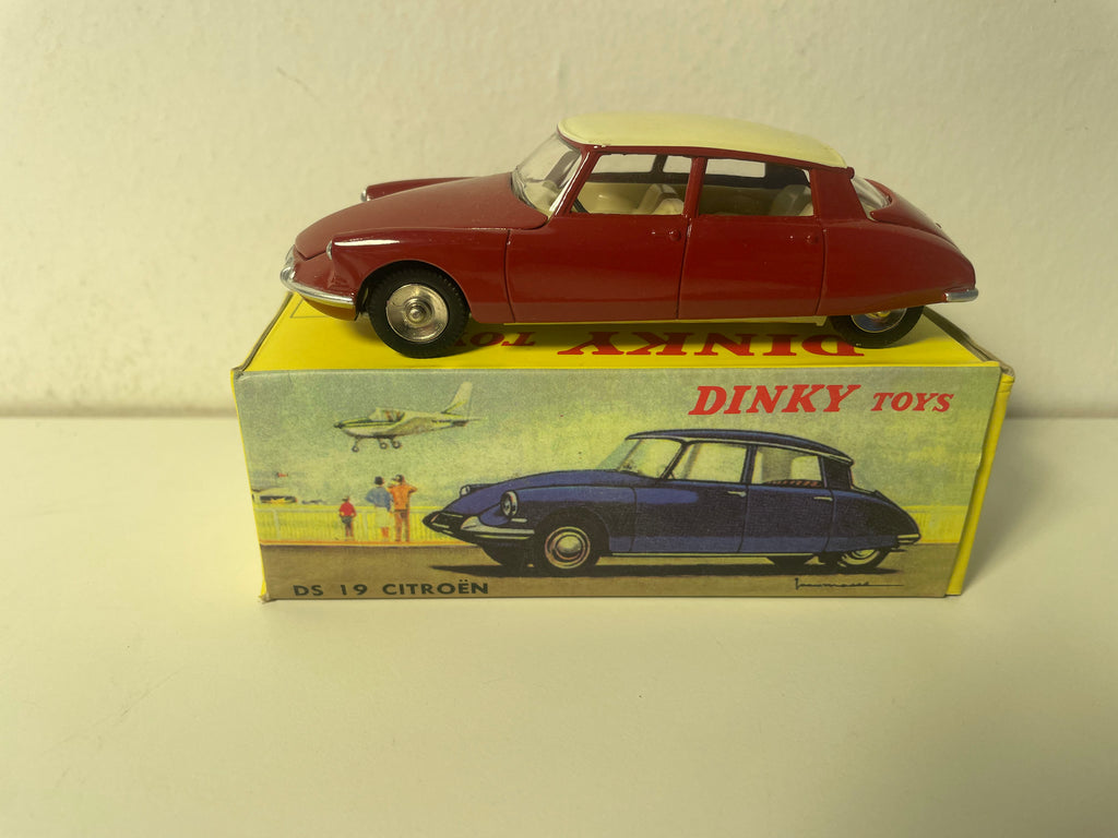 Citroën DS 19 bordeaux e tetto crema Dinky-Toys (Editions Atlas)