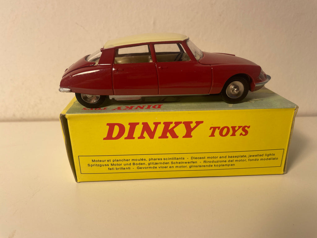 Citroën DS 19 bordeaux e tetto crema Dinky-Toys (Editions Atlas)