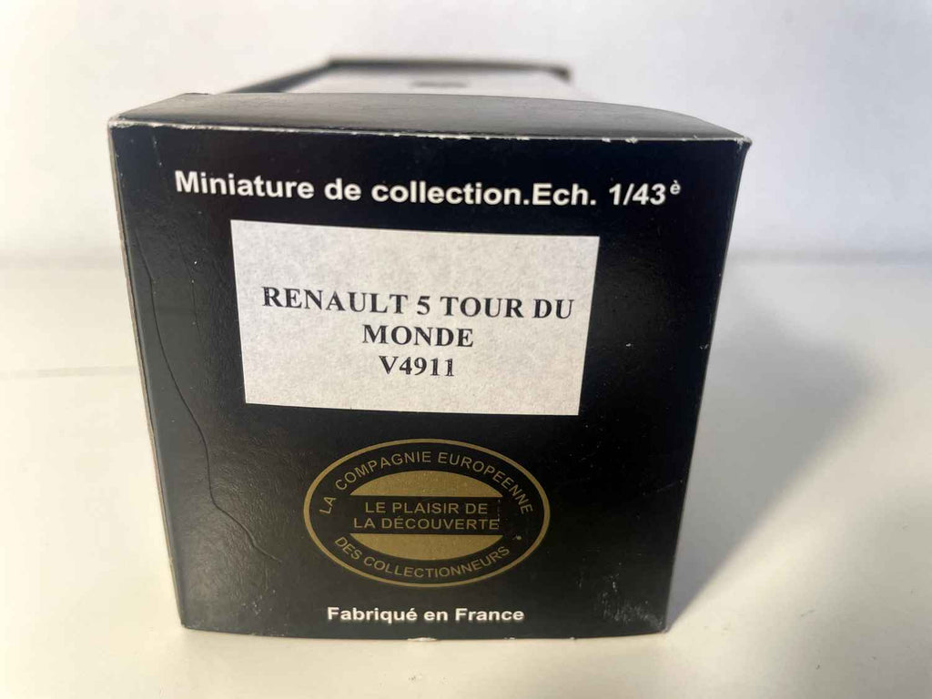 Renault 5 yellow "World Tour" - La Compagnie Européenne des Collectionneurs reference V4911