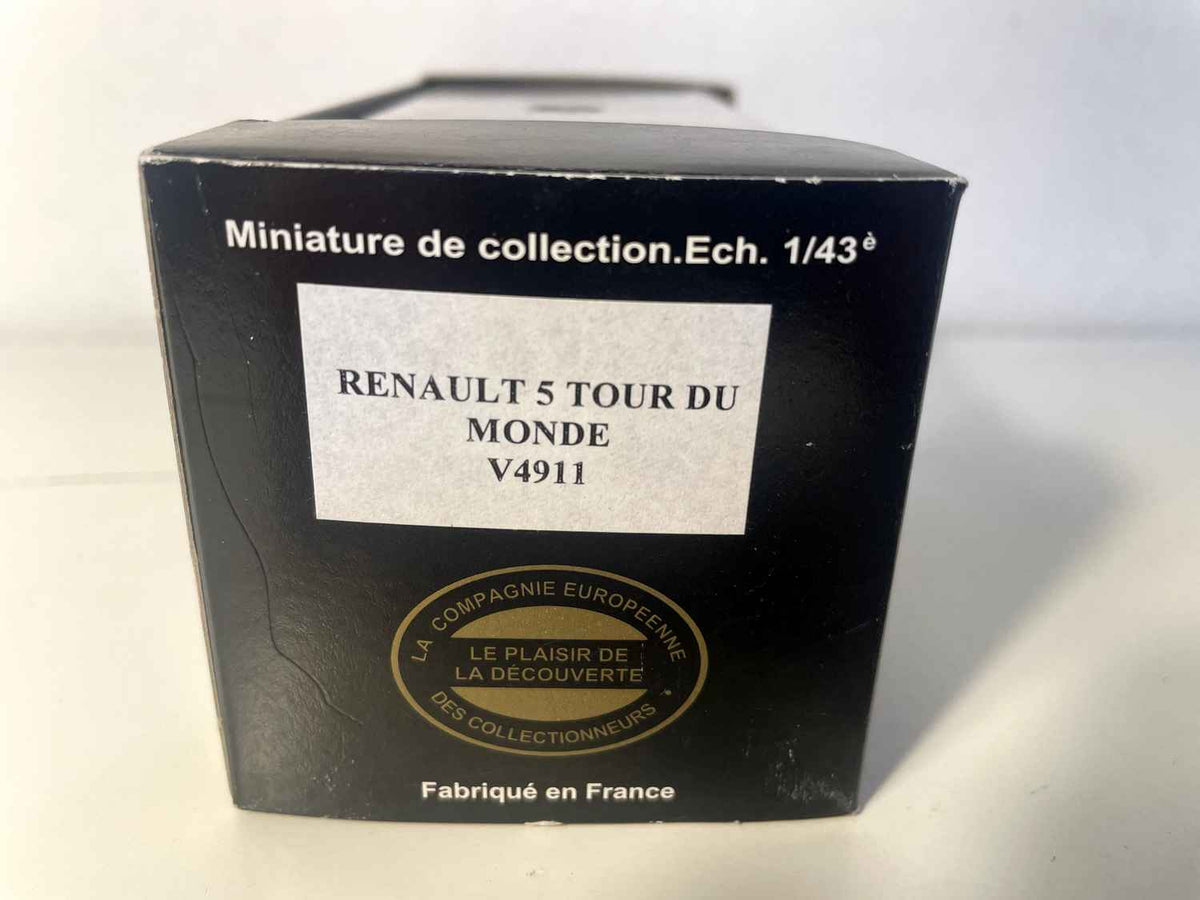 Renault 5 yellow "World Tour" - La Compagnie Européenne des Collectionneurs reference V4911