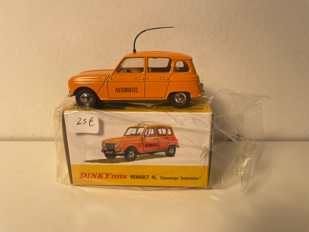 Renault 4L pomarańczowy pomoc drogowa Dinky-Toys (wydania Atlas) - N°518A