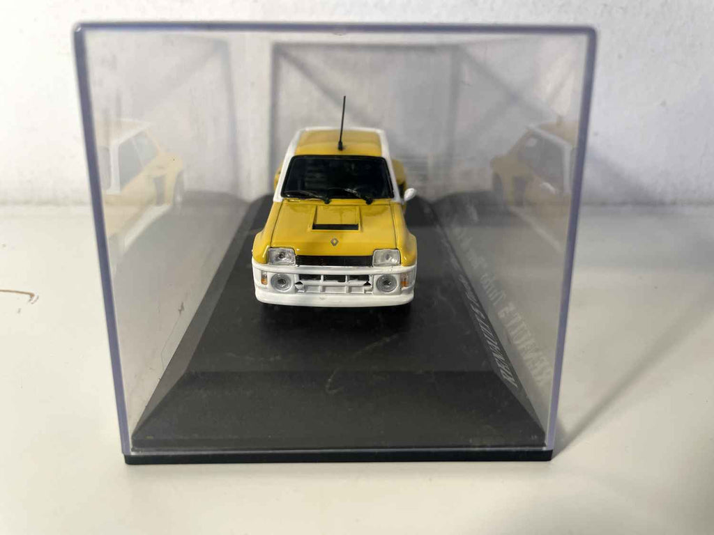 Renault 5 Turbo żółta i biała - rajd Tour de Corse 1983 (pudełko plexi)
