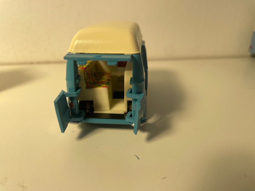Renault estafette camping bleue et toit beige Dinky-Toys (éditions Atlas) - N°565