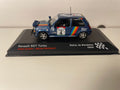 Renault 5 GT turbo bleue numéro 4 - rallye du Bandama de 1990