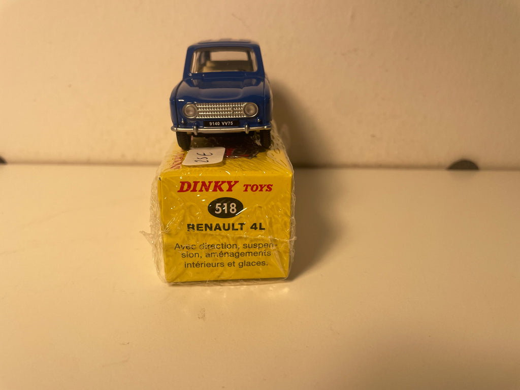 Renault 4L dunkelblau Dinky-Toys (Atlas Ausgaben) - N°518