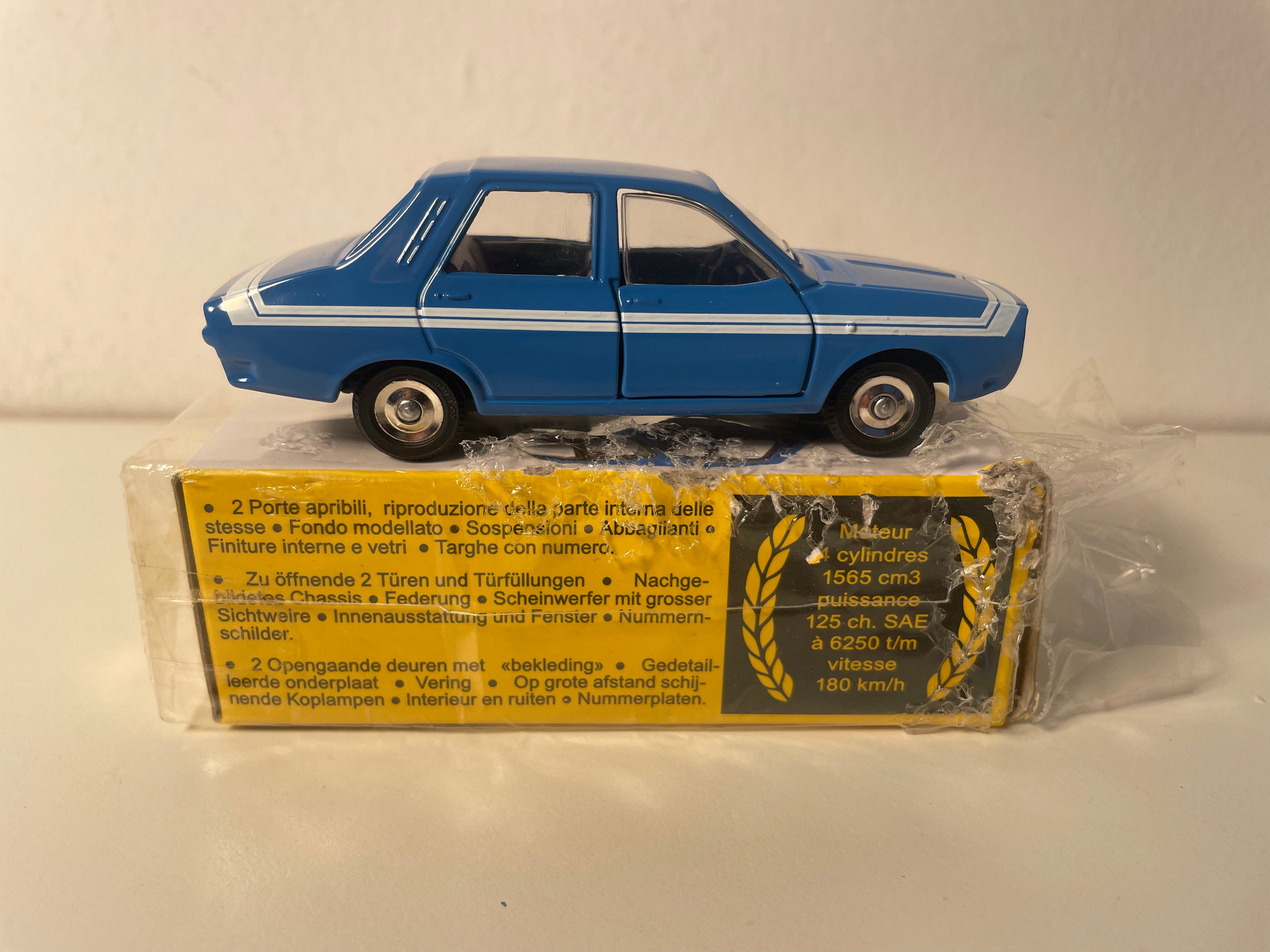 Renault 12 Gordini blo Dinky-Toys (Atlas Editiounen) - N°1424 G