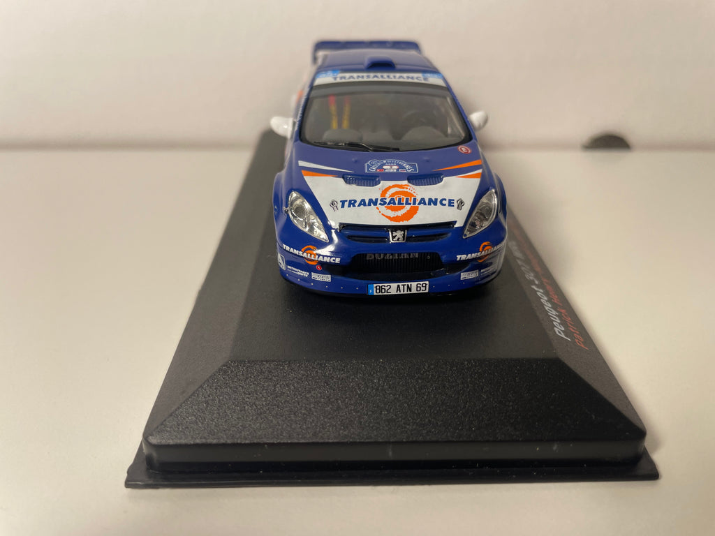 Peugeot 307 WRC azul y blanco número 2 - Critérium des Cévennes 2007