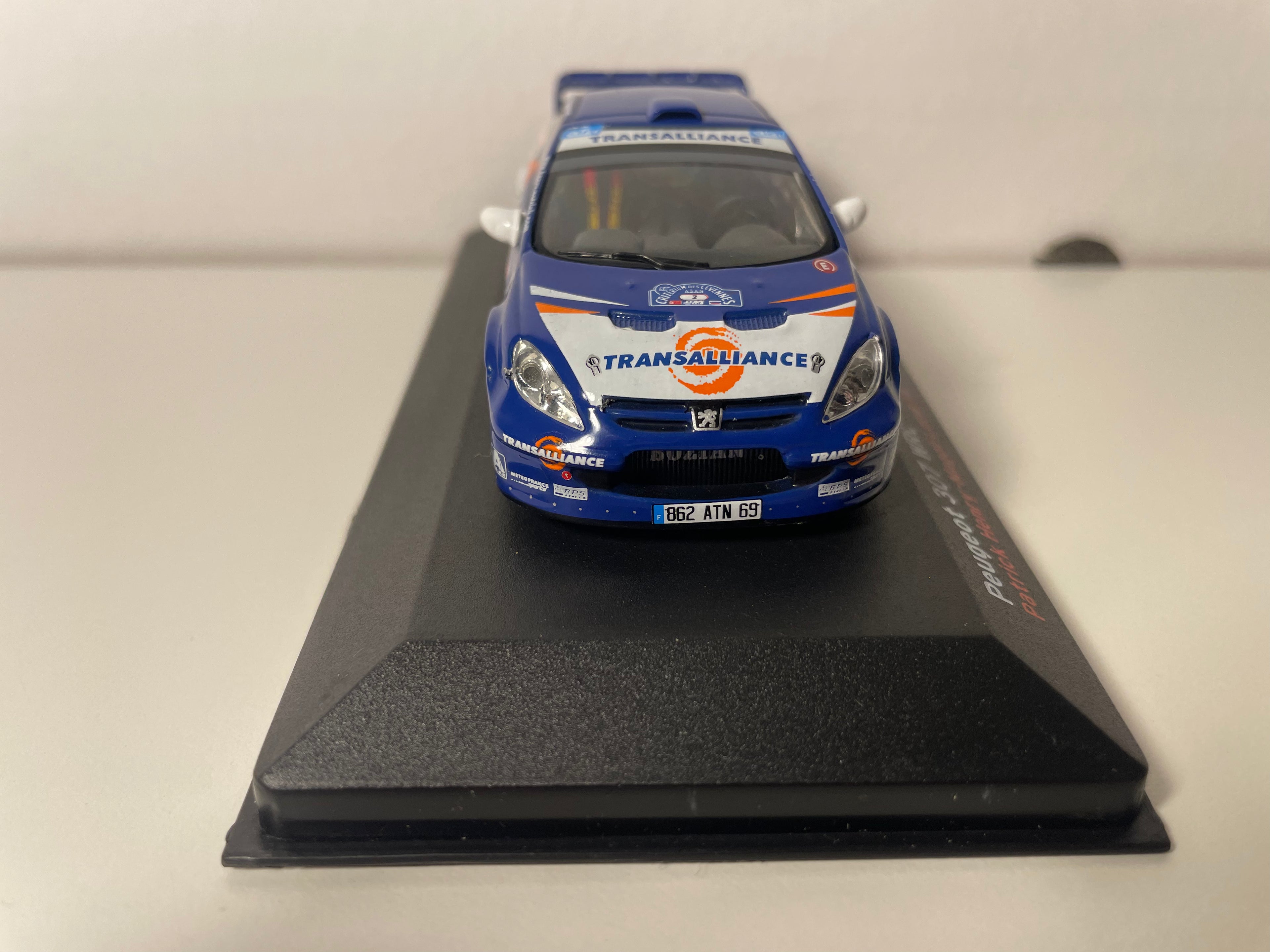 Peugeot 307 WRC blau und weiß Nummer 2 - Critérium des Cévennes 2007