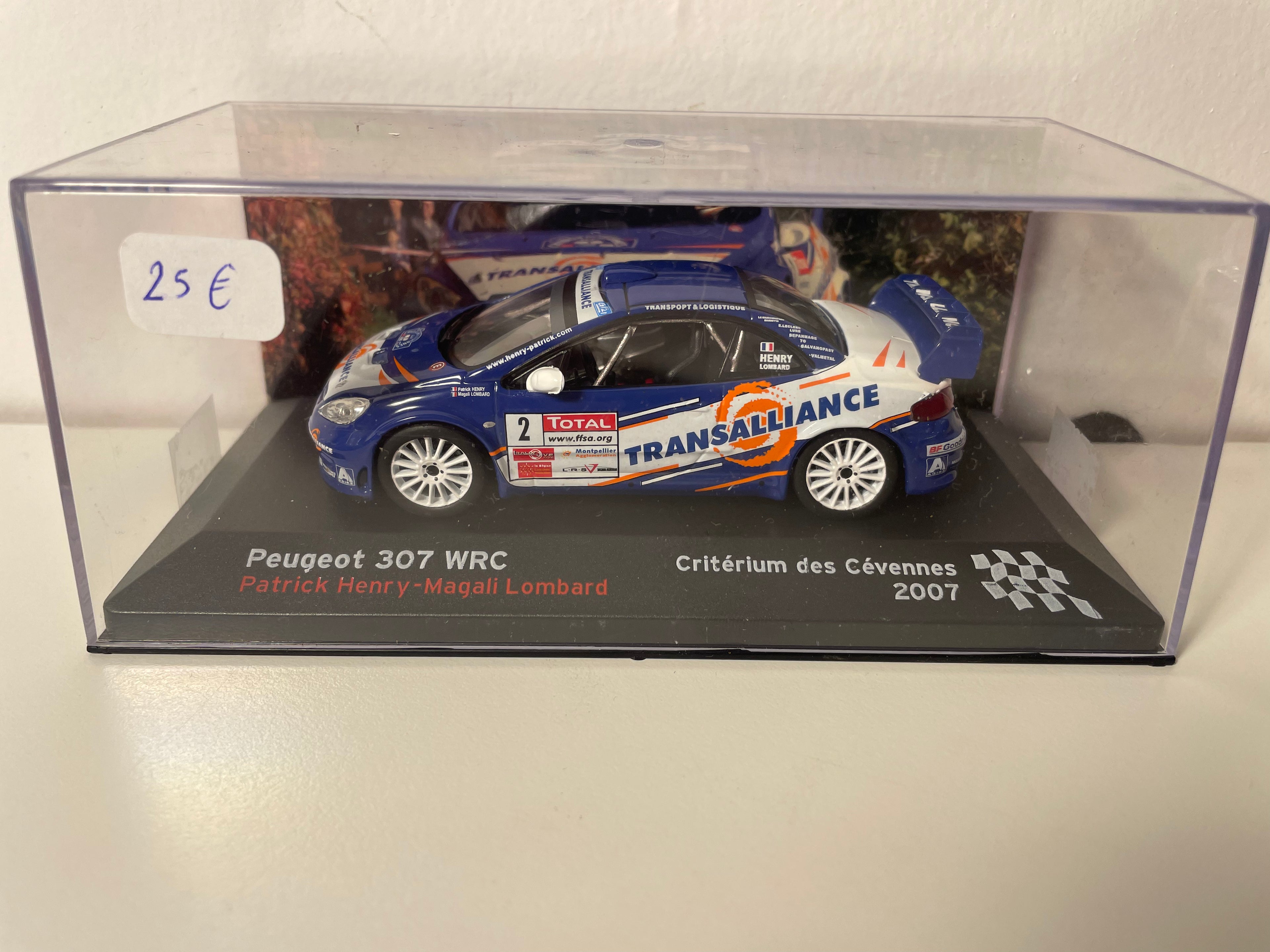 Peugeot 307 WRC azul y blanco número 2 - Critérium des Cévennes 2007