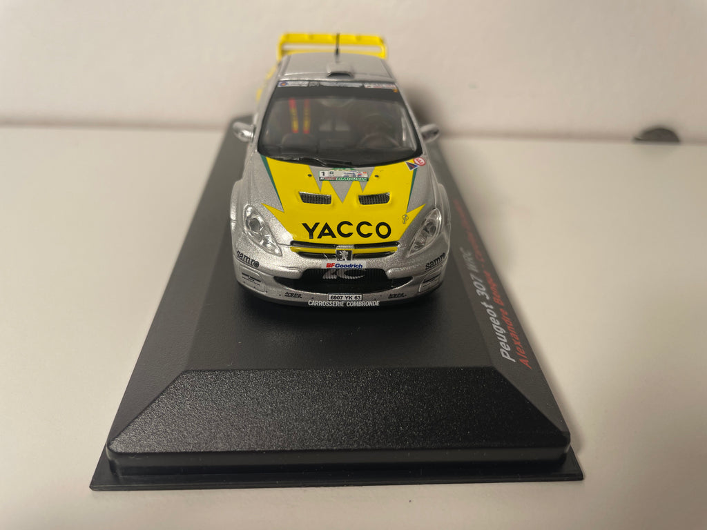 Peugeot 307 WRC grau und gelb Nummer 1 - Rallye du Limousin 2008