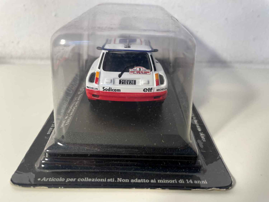 Renault 5 Turbo blanche, rouge et bleue numéro 3 - Tour de Corse de 1982
