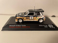 Renault 5 maxi Turbo noire, marron et blanche numéro 1 - rallye du Var 1986