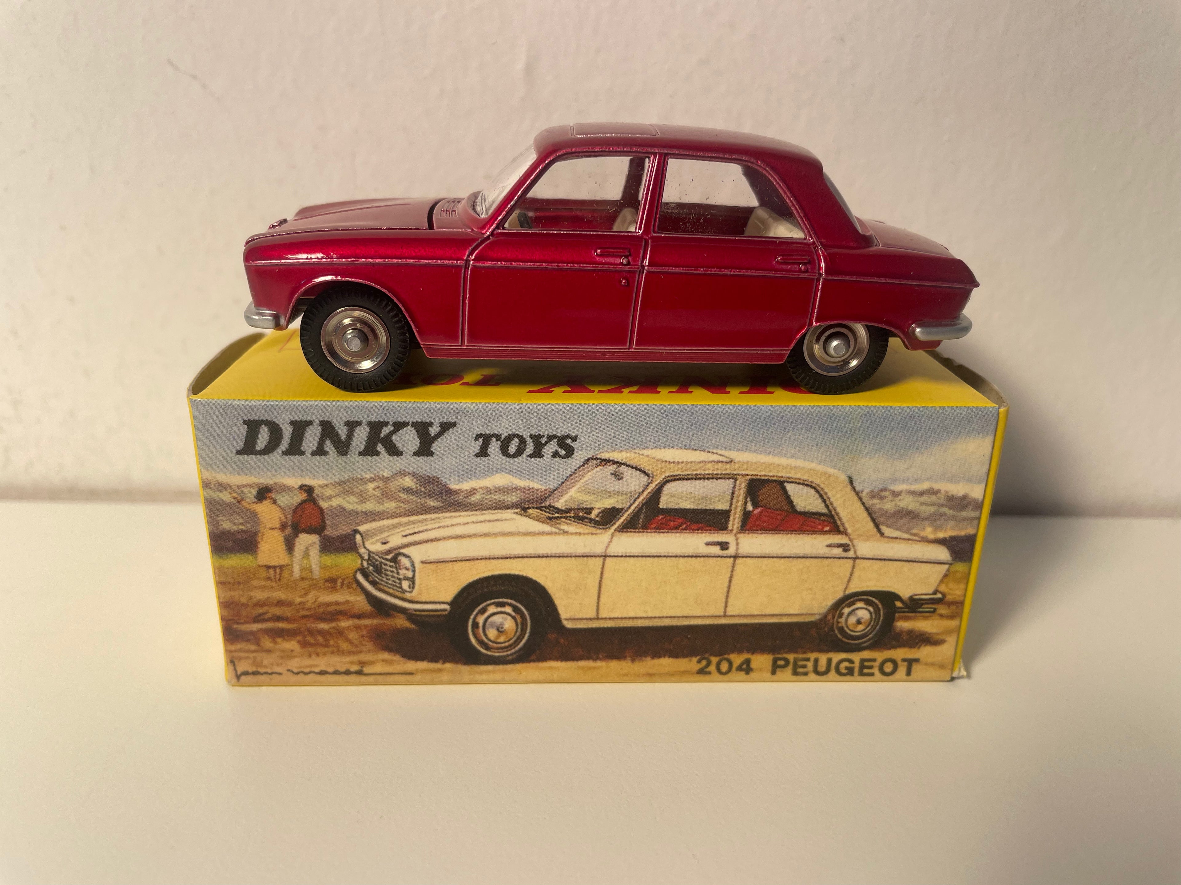 Peugeot 204 rout rouge Dinky-Toys (éditions Atlas) - N°510
