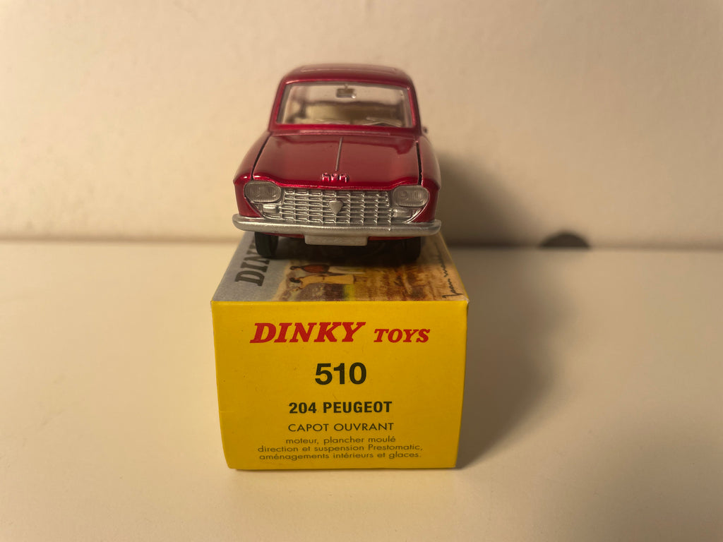Peugeot 204 ciemnoczerwony Dinky-Toys (editions Atlas) - N°510