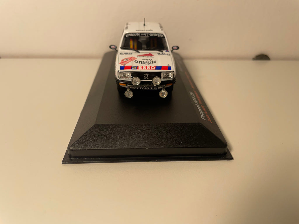 Peugeot 104 ZS white number 66 - Monte-Carlo rally 1982