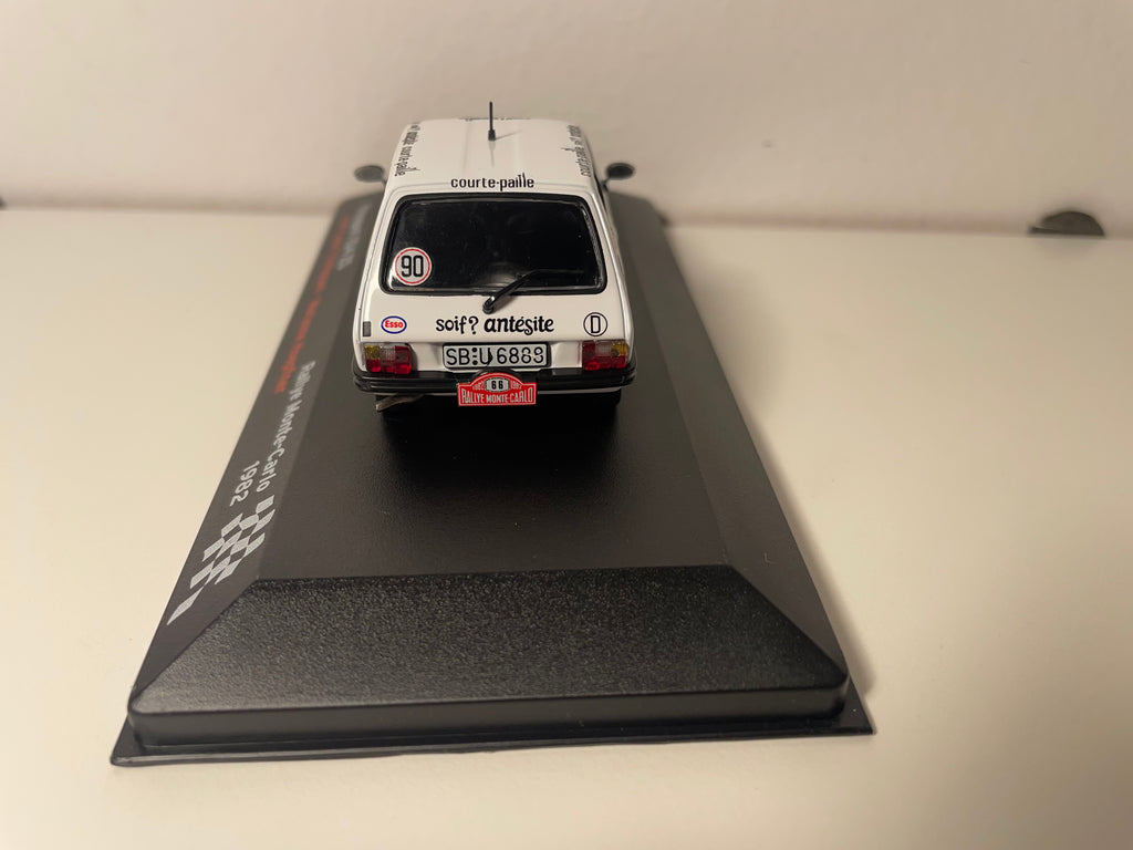Peugeot 104 ZS white number 66 - Monte-Carlo rally 1982
