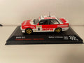 BMW M3 rouge et blanche numéro 6 - rallye critérium alpin 1989