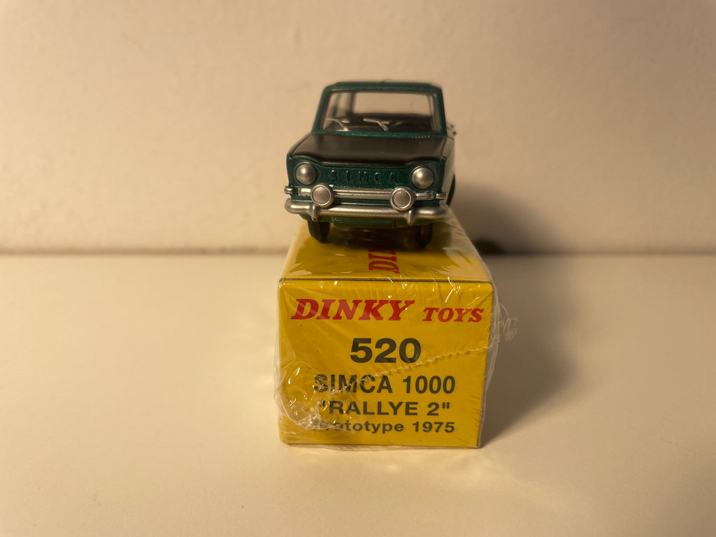 Simca 1000 Rallye 2 verte et capot noir PROTOTYPE Dinky-Toys (éditions Atlas) - N°520