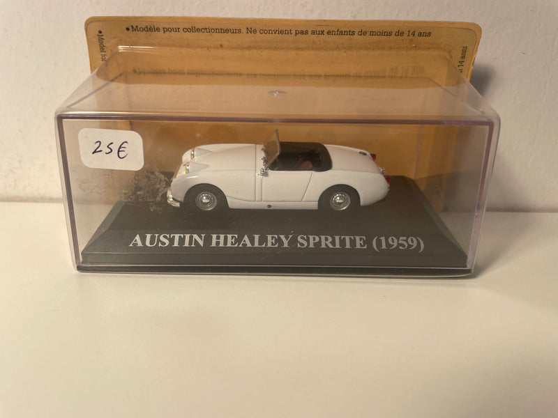 Austin Healey Sprite blanco de 1959