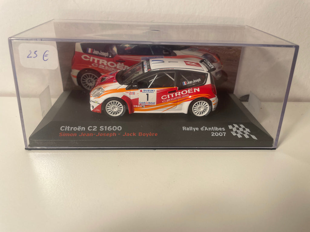 Citroën C2 S1600 branca, vermelha e laranja número 1 - Rally de Antibes 2007
